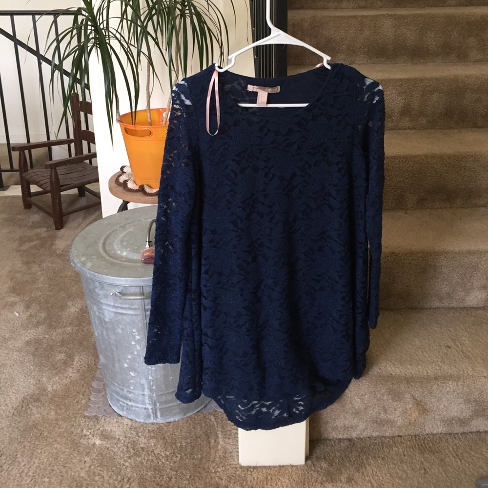 Forever 21 Dark Blue Floral Dress